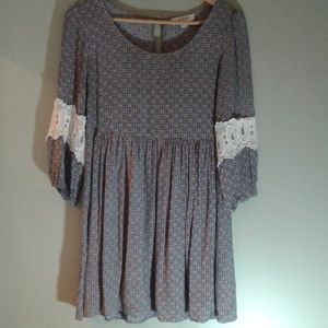 Umgee tunic/dress size small lined at bottom